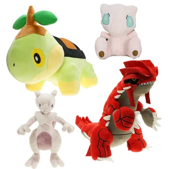 Anime Pokemon Turtwig Groudon Mewtwo Sběratelskou plyšové panenky, hračky pro domácí zvířata elf doll roztomilé kawaii dárky k narozeninám ornament Scenérie