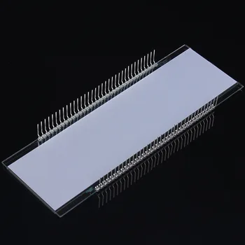 Semi-Transparentní ED139 6 Místný 7 Segmentový LCD Displej Statické Jízdy TN Pozitivní Zobrazení 5V 137.16 x 46.38 x 2,8 mm 3