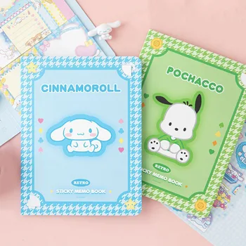 Roztomilé Sanrio Hello Kitty Kuromi Cinnamoroll Diposting-It Poznámky Oblek Anime Dívky Srdce Tear-Off Zápisník Ruční Materiál Dárek