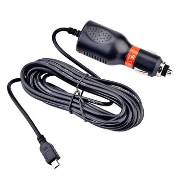 Zakřivené 1,2 m Mini USB 5V 1.5 A Nabíječka do Auta pro GPS navigace / Auto DVR Kamera, Vstup DC 12V 24V Auto & Truck