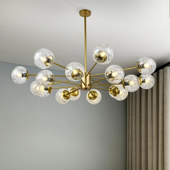 Moderní LED Lustry Osvětlení pro Jídelní Dekorace Pokoje Ložnice, Obývací Pokoj Sklo Přívěsek Světla Domů Vnitřní Osvětlení Lampy