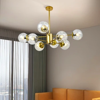 Moderní LED Lustry Osvětlení pro Jídelní Dekorace Pokoje Ložnice, Obývací Pokoj Sklo Přívěsek Světla Domů Vnitřní Osvětlení Lampy 1