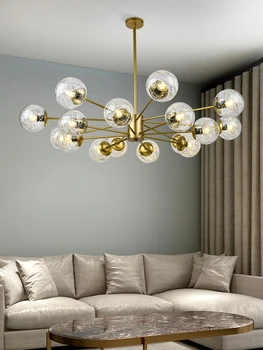 Moderní LED Lustry Osvětlení pro Jídelní Dekorace Pokoje Ložnice, Obývací Pokoj Sklo Přívěsek Světla Domů Vnitřní Osvětlení Lampy 5
