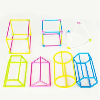 3D Geometrický Tvar Budovy Sestavit Kit Děti Matematika Geometrie Vzdělávací Hračky 1