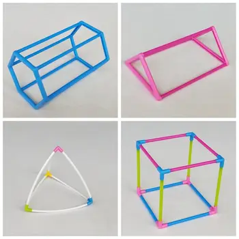 3D Geometrický Tvar Budovy Sestavit Kit Děti Matematika Geometrie Vzdělávací Hračky 2