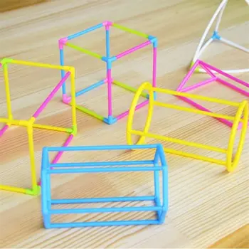 3D Geometrický Tvar Budovy Sestavit Kit Děti Matematika Geometrie Vzdělávací Hračky 5