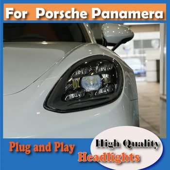 Čelovka pro Porsche Panamera 970 971 Aktualizace Světlometů Matrix LED Světlometů Letech 2018-2021 Auto Přední Světla, dálková světla směrová