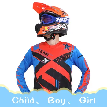 motocross gear set dětské dětské oblečení chlapec, kluk, holka závodní Off-road VELIKOST 20/22/24/26/28 MOTO Flexair BMX