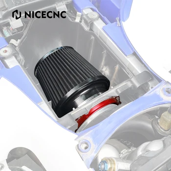 NiceCNC YFZ450R Vysoký Průtok Airbox Adaptér Vzduchový Filtr Pro Yamaha YFZ450R YFZ 450R 2009-2022 2021 2020 2019 Hliník Černá Modrá Červená