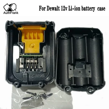 12v baterie Li-ion Plastový kufřík Dobíjecí Baterie pouzdro pro Dewalt DCB120 DCB100 DCT410S1 DCT414S1 DCF815 DCF813S2 DCL510