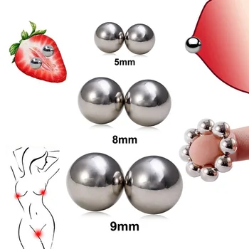 1pár Falešný Piercing Silný Magnet Bradavky Kroužek Koule Svorky Silné Magnetické Klitoris Bondáž BDSM Sexy Tělo Šperky za Pár