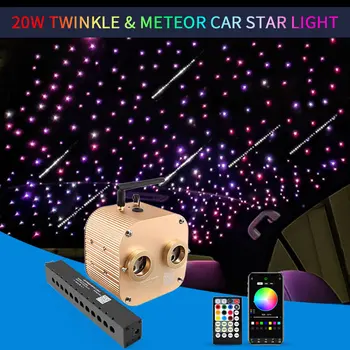 20W Meteor Twinkle Auto Hvězdné Nebe Star Střechy Světlo Stropní Svítidlo Auto Interiér Okolního Světla LED Optické Světlo, Auto Příslušenství