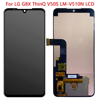 Pro LG G8X ThinQ LCD Display Touch Screen Digitizér Montáž +Rámeček Display Náhradní Pro LG V50S LCD Displej LLMG850EMW 6.4
