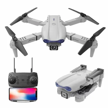 E88 Rc Drone 4K Profesional HD Duální Kamera 2,4 Ghz Mini Skládací Quadcopter Real-time Přenos Vrtulníky Dárek Hračky pro Chlapce
