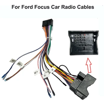20 PIN Car Multimedia Standardní Konektor Kabelového svazku Adaptér 1din nebo 2din Napájecí Kabel Kabelového svazku pro Ford Focus, Transit, Fiesta