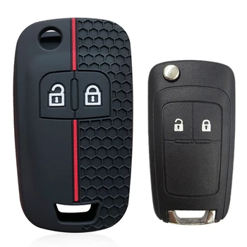 Silikonová klíčenka Auto Klíč Kryt pro Opel Astra Corsa, Mokka Zafira, Astra J, Insignia pro Chevrolet Trax Kobalt Cruze Orlando Aveo
