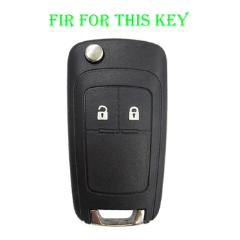 Silikonová klíčenka Auto Klíč Kryt pro Opel Astra Corsa, Mokka Zafira, Astra J, Insignia pro Chevrolet Trax Kobalt Cruze Orlando Aveo 2