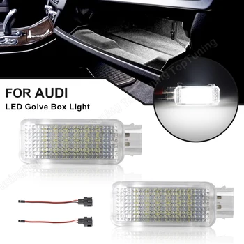 LED Zdvořilost Dveře Kufru, osvětlení prostoru pro Nohy přihrádce Světlo Lampy Pro Audi A1 A2 A3 A4 A5 A6 A7 A8 Q3 Q5 Q7 TT B5 B6 B7 B8 Auto Bílé VW