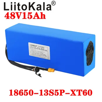 LiitoKala 48V baterie 48V 15ah 13S5P 18650 lithium-ion battery pack 48V 15AH elektrické kolo baterie pro 48V 500W 750W 1000W motor
