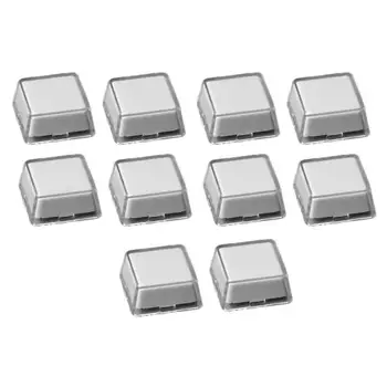 10ks Transparentní Poškrabané Double-layer Key Caps Vyměnitelné Černé a Bílé Keycap Shell Ochranu Továrna Velkoobchod