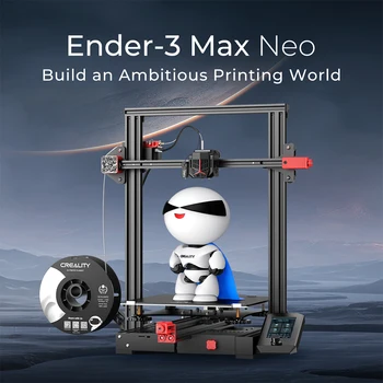 Creality 3D Ender-3 MAX Neo Tiskárna Auto-vyrovnání CR-Dotykový Velký Velikost Tisku Dual Z-Os 4.3-Palcový Displej Full Metal Bowden Extrud
