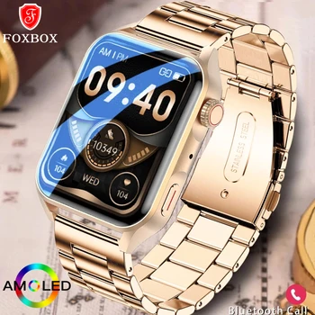 Foxbox Hodinky Pro Ženy AMOLED Smart Watch HD Obrazovky Volání Bluetooth Smartwatch Hlas Clock NFC Access Control Pro Android ios