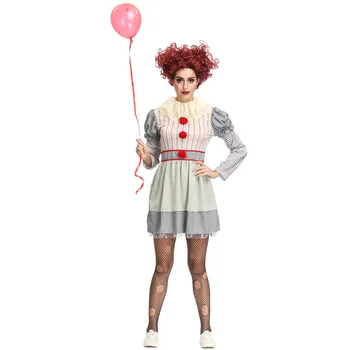 Dámské Pennywise Joker Klaun Kostým Film Pro Dospělé To Děsivé Cotume Pro Halloween Karneval Fantasy Party Outfit