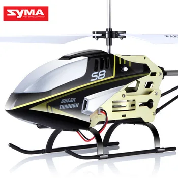SYMA Slitiny RC LED Nabíjecí Vrtulník IR 3.5-kanálové Dálkové Ovládání Gyroskopem Snadno ovladatelný Děti RC Model Letadla Hračka, Dar