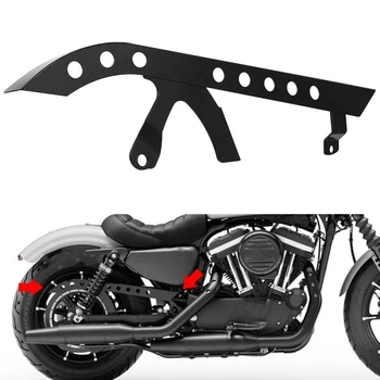 Motocykl Černá Zadní Řemenice Stráž Řemenice Kryt Pro Harley Sportster XL 883 1200 48 72 SuperLow Nightster 2004-2018 2017